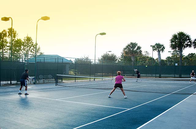 Tennis at largest retirement communities in florida