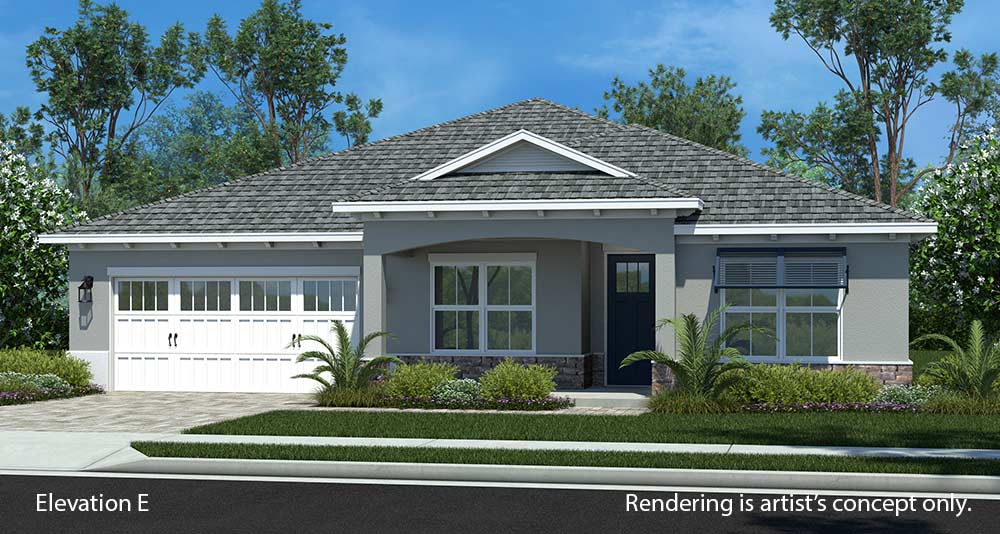 Spacious Floor Plans at On Top of the World Communities in Ocala FL Ariana E in Longleaf Ridge