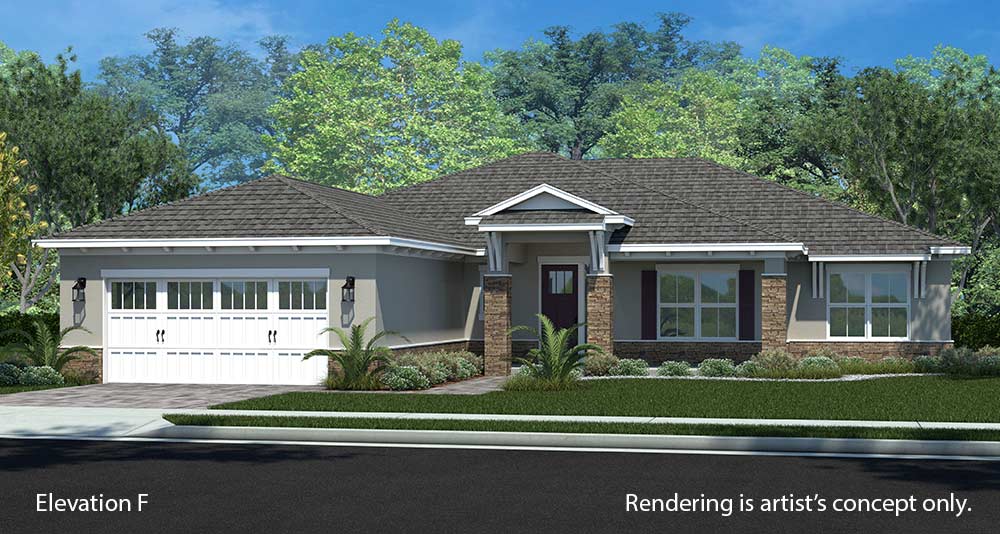 Discover Our Floor Plans in Ocala, FL - On Top of the World Aurelia F in Longleaf Ridge
