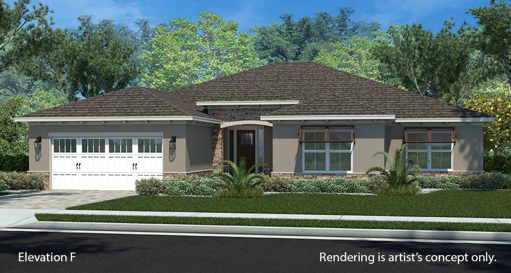 Discover Our Floor Plans in Ocala, FL - On Top of the World Willem F in Longleaf Ridge
