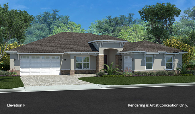 Discover Our Floor Plans in Ocala, FL - On Top of the World Dunbar F elevation