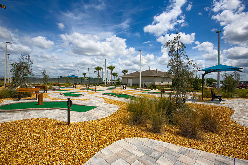 Miniature golf at The Landing in On Top of the World Communities Active Adults