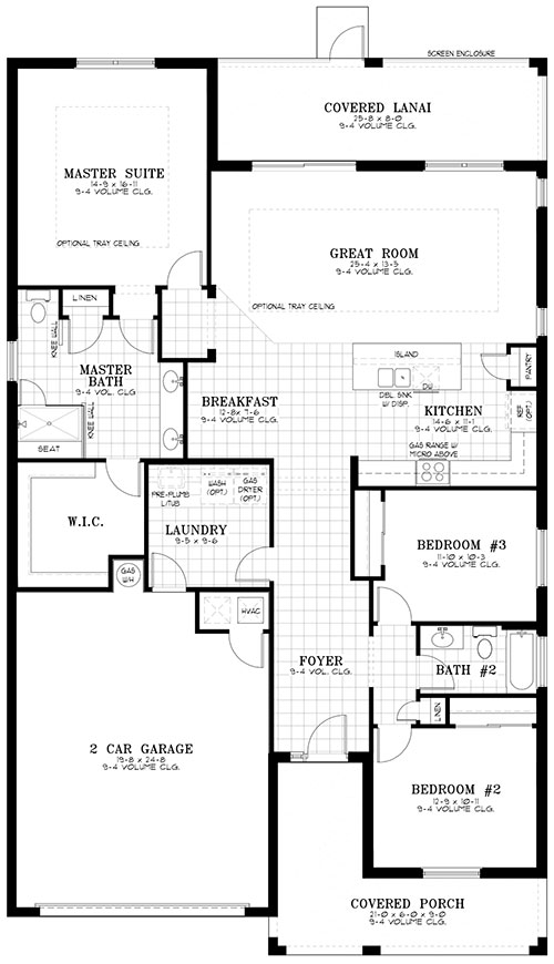 Ginger Floor Plan at On Top of the World Communities Ocala, FL