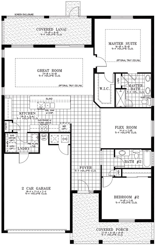 Ginger On Top of the World Floor plan Ocala, FL Homes for Sale.