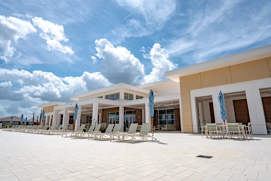 back exterior view of the summit