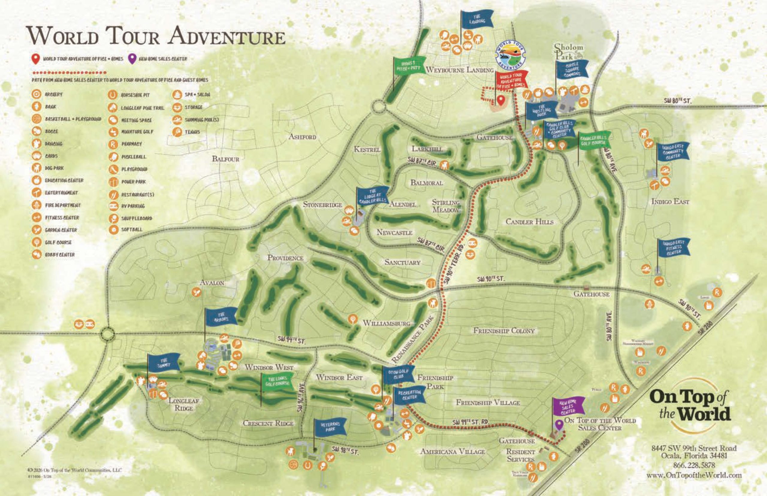 World Tour Adventure Map