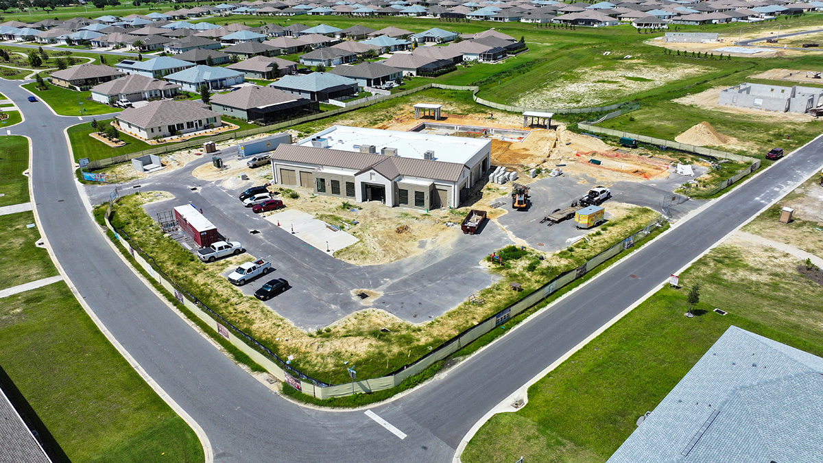 Azura Fitness Center at On Top of the World Communities in Ocala, FL under construction.