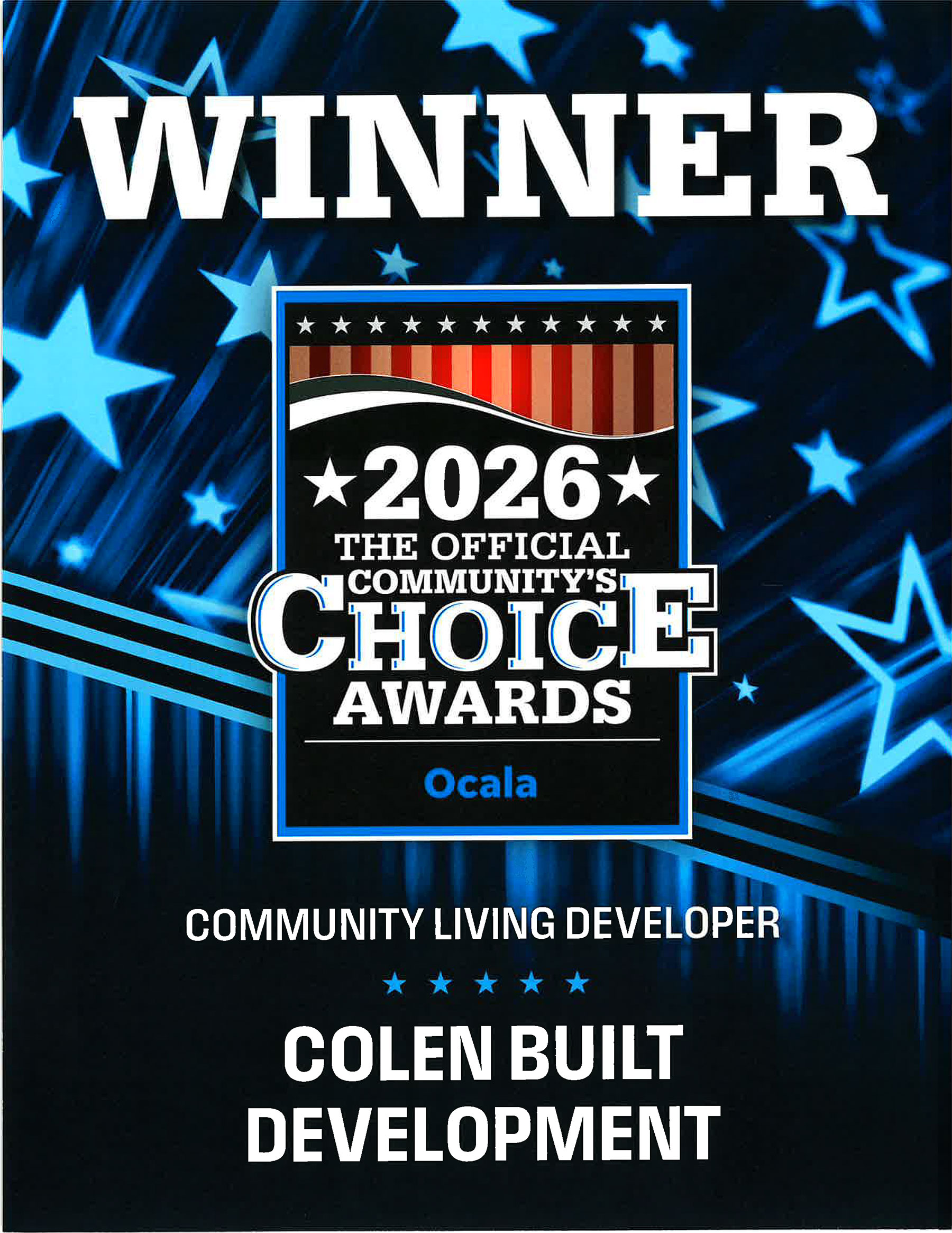 CBD-Community-Living-Developer Ocala Choice Awards - Community Living Developer