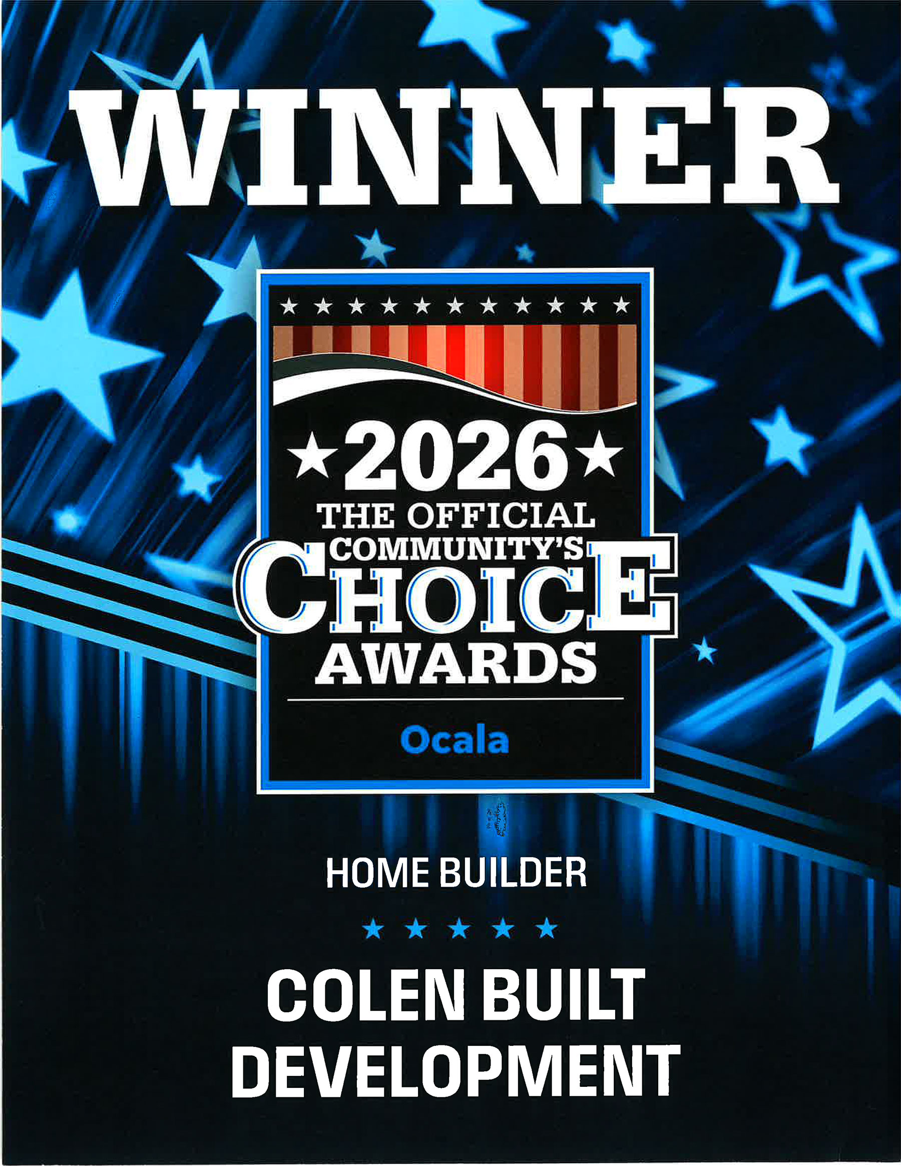 CBD-Home-Builder Community Choice Awards - Home Builder